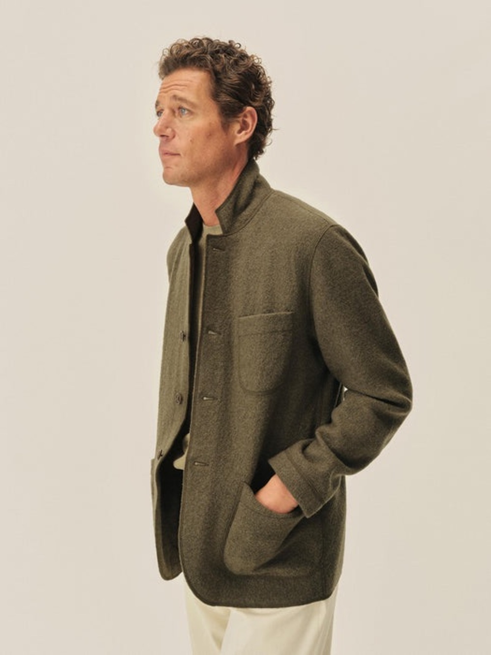 Buck Mason Merino Wool Felted Chore Coat  Jacket XL